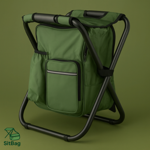 Pack&Sit™ – Rucksack mit integriertem Klappstuhl