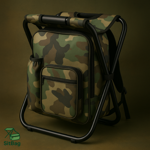 Pack&Sit™ – Rucksack mit integriertem Klappstuhl