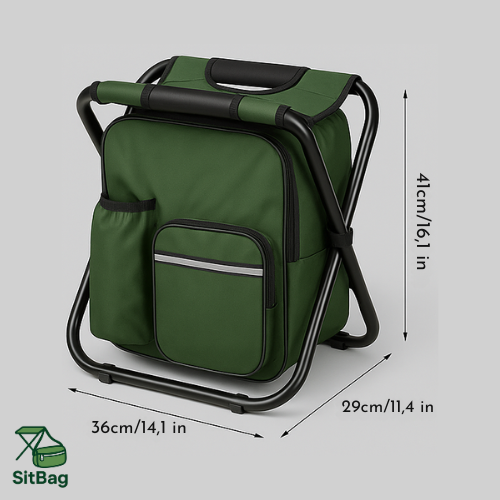 Pack&Sit™ – Rucksack mit integriertem Klappstuhl