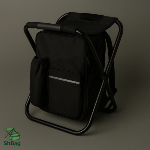 Pack&Sit™ – Rucksack mit integriertem Klappstuhl