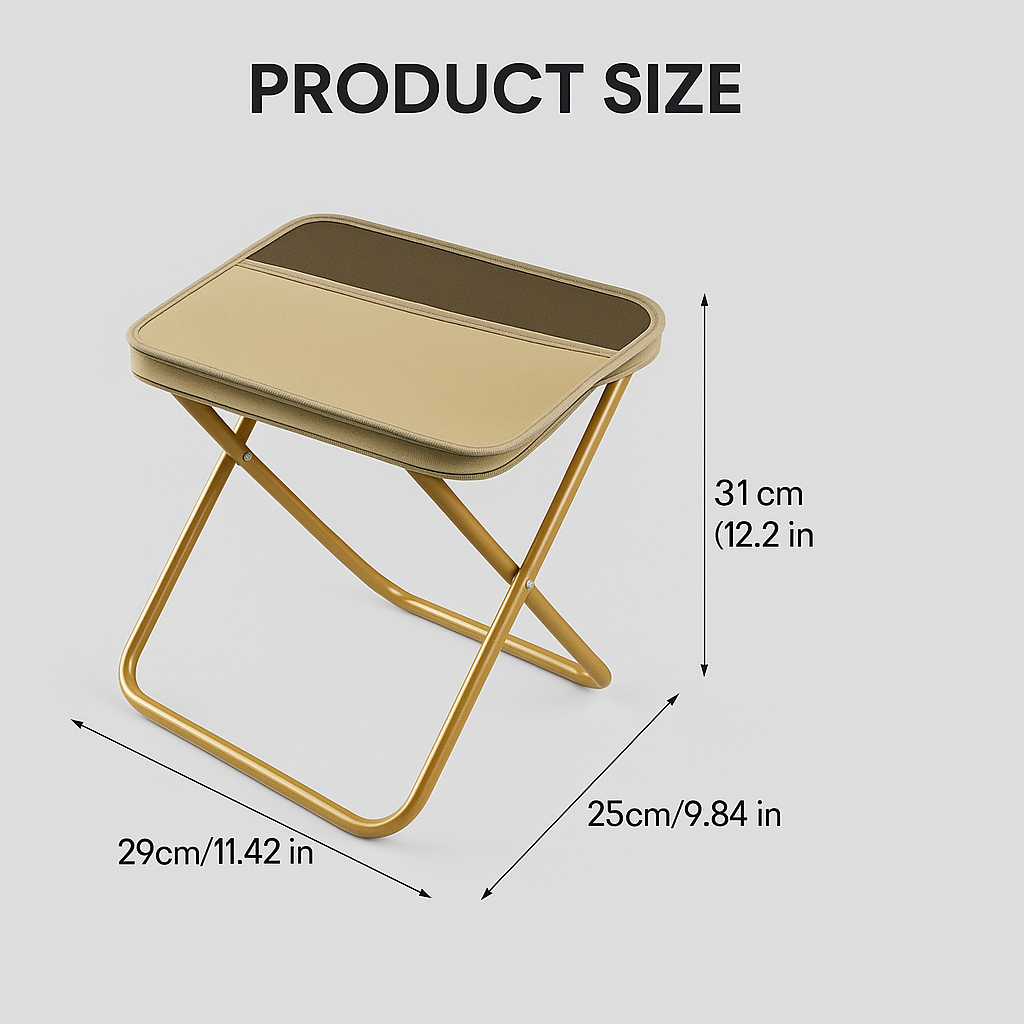 Foldsit ™ - Leichter faltbarer Stuhl für sofortigen Komfort überall.