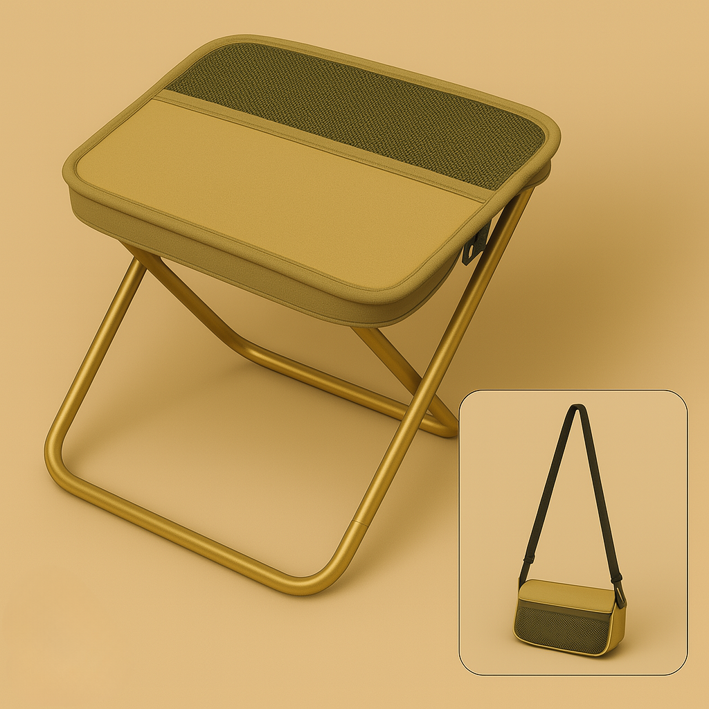 Foldsit ™ - Leichter faltbarer Stuhl für sofortigen Komfort überall.